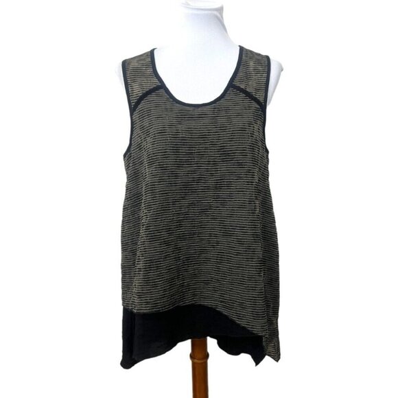 Habitat Womens Large Lagenlook Asymmetrical Artistic Layered Minimalist Tunic - Picture 2 of 8